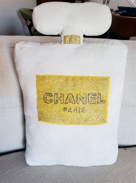 chanel bottle pillow|chanel designer pillows.